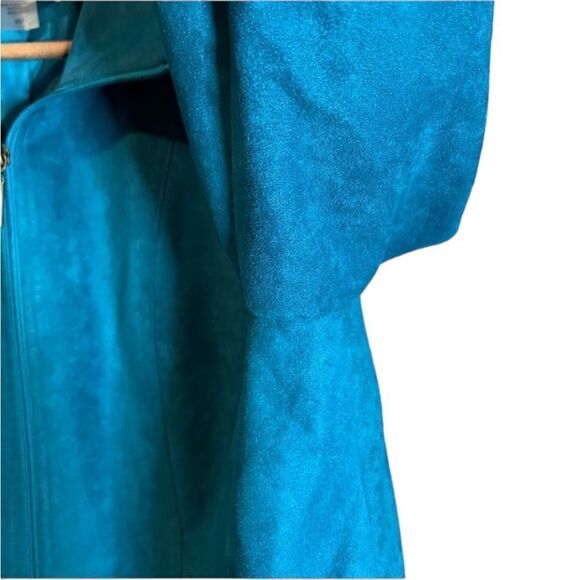 Allison Daley zip up blue blazer coat. Size 16P - Picture 8 of 10